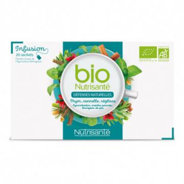 NUTRISANTE - Infusion bio d&eacute;fenses naturelles 20 sachets
