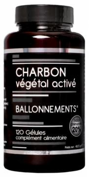 NUTRIVIE - CHARBON V&Eacute;G&Eacute;TAL ACTIV&Eacute; - Ballonnements 120 g&eacute;lules