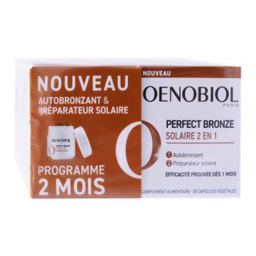 OENOBIOL - Perfect Bronze - Solaire 2 en 1 autobronzant & pr&eacute;parateur solaire 2 x 30 capsules