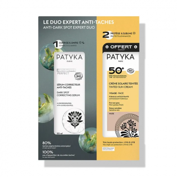 PATYKA - Coffret Le Duo Expert Anti-taches S&eacute;rum Correcteur Anti-Taches 30ml + Cr&egrave;me Solaire Teint&eacute;e SPF50+ 40ml Offerte