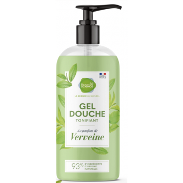 PHARMASCIENCE - Gel Douche Tonifiant - Parfum Verveine 1L