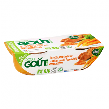GOOD GOUT - PLAT carotte patate douce lentille corail facon dahl 2x190g