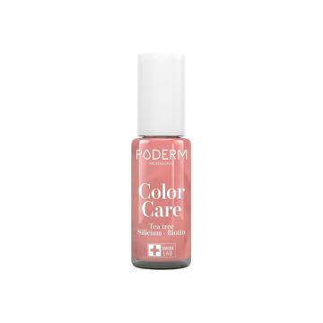 PODERM - Color Care - Vernis &agrave; ongles Tea Tree Silicium Biotin Or Rose Brillant 8ml