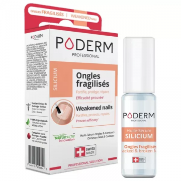 PODERM - Huile S&eacute;rum Silicium ongles fragilis&eacute;s 8ml