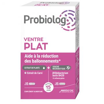 PROBIOLOG - Ventre Plat - Aide &agrave; la r&eacute;duction des ballonnements 30 g&eacute;lules