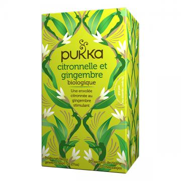 PUKKA - INFUSION citronnelle et gingembre 20 sachets