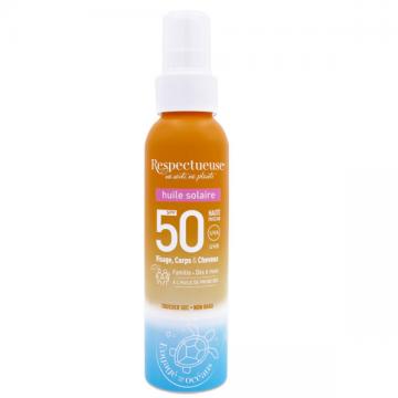 RESPECTUEUSE HUILE SOLAIRE SPF 50 100 ML