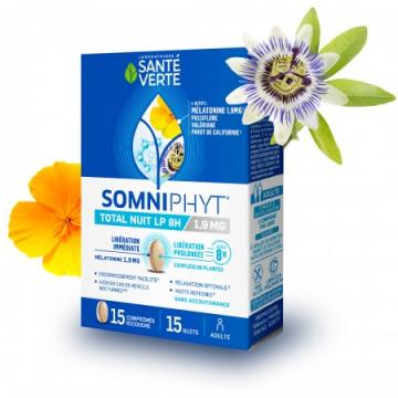 SANTE VERTE - Somniphyt Total Nuit LP 8H 1,9mg 15 comprim&eacute;s