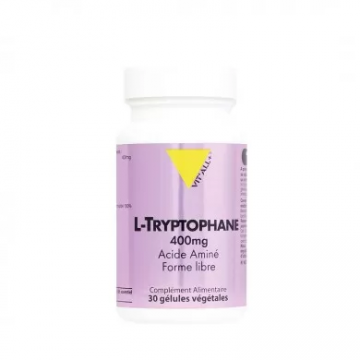 VIT'ALL+ - L-TRYPTOPHANE 400mg - Acide Amin&eacute; Forme libre 30 g&eacute;lules v&eacute;g&eacute;tales