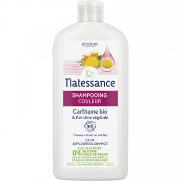 NATESSANCE - Shampoing fortifiant ricin bio et keratine Vegetale 500ml
