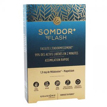 GRANIONS - SOMDOR FLASH - Melatonine magnesium 20 comprim&eacute;s