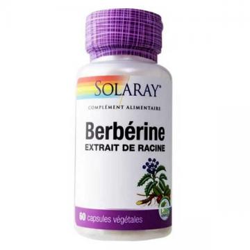 SOLARAY - Berb&eacute;rine - Extrait de Racine 60 capsules v&eacute;g&eacute;tales
