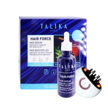 TALIKA - Hair Force Kit - Phyto-S&eacute;rum Capillaire 50ml et Booster LED applicateur de s&eacute;rum massant