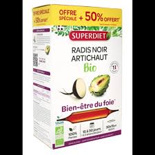 SUPER DIET - Radis noir Artichaut BIO - 20 ampoules + 10 OFFERTES