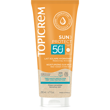 TOPICREM - SUN PROTECT - Lait Solaire Hydratant SPF50+ 200ml