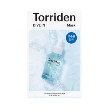 TORRIDEN DIVE IN - Masque tissu hydratant intense &agrave; l'acide hyaluronique 27ml