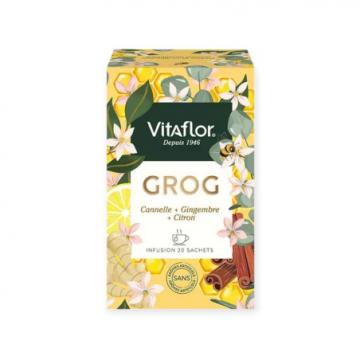 VITAFLOR - GROG - Infusion Cannelle Gingembre Citron