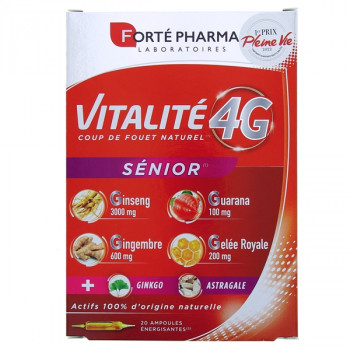 FORTE PHARMA - Vitalit&eacute; 4G S&eacute;nior 20 ampoules de 10ml